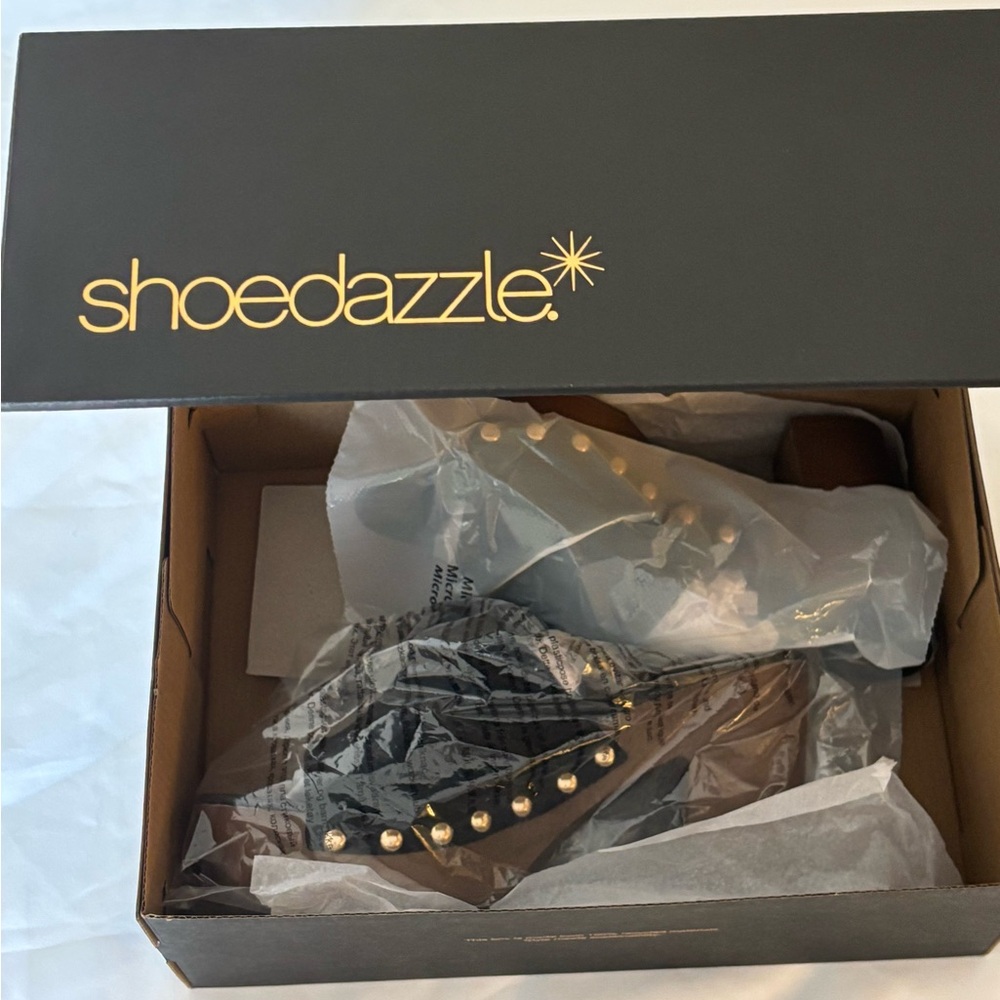 New Shoedazzle Katya Chucky High Heel 4” Sandal